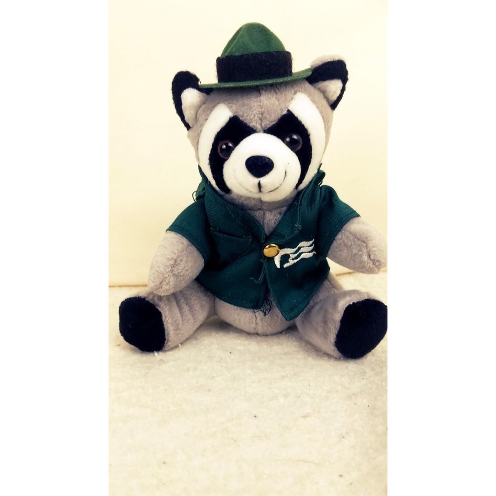 Princess Cruises Beany Collection Ranger Raccoon Stuffed‎ Animal Plush Doll NWT